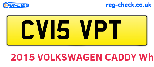 CV15VPT are the vehicle registration plates.
