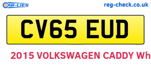CV65EUD are the vehicle registration plates.