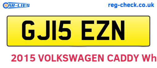 GJ15EZN are the vehicle registration plates.