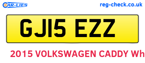 GJ15EZZ are the vehicle registration plates.