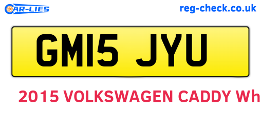 GM15JYU are the vehicle registration plates.