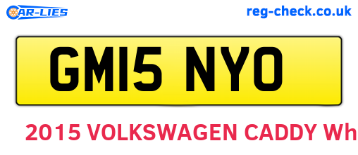 GM15NYO are the vehicle registration plates.