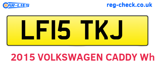 LF15TKJ are the vehicle registration plates.