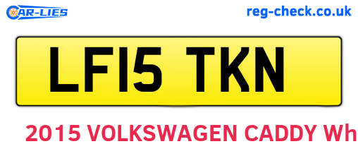 LF15TKN are the vehicle registration plates.