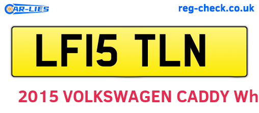 LF15TLN are the vehicle registration plates.