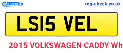 LS15VEL are the vehicle registration plates.