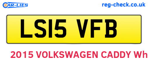 LS15VFB are the vehicle registration plates.