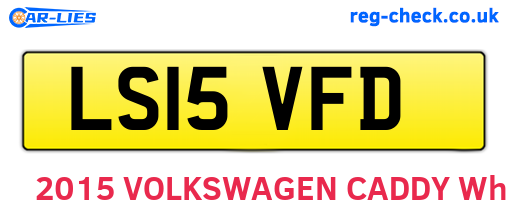 LS15VFD are the vehicle registration plates.