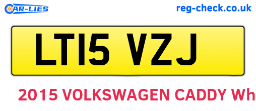 LT15VZJ are the vehicle registration plates.