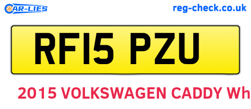 RF15PZU are the vehicle registration plates.