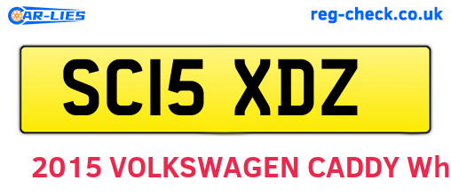 SC15XDZ are the vehicle registration plates.