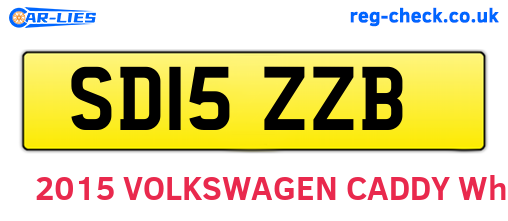 SD15ZZB are the vehicle registration plates.