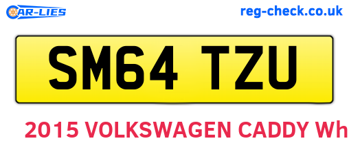 SM64TZU are the vehicle registration plates.