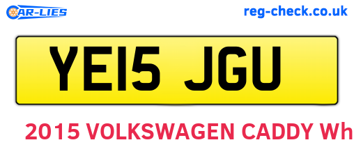 YE15JGU are the vehicle registration plates.