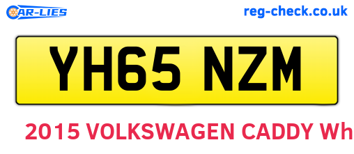 YH65NZM are the vehicle registration plates.