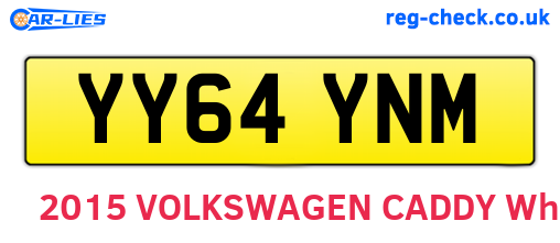 YY64YNM are the vehicle registration plates.