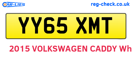 YY65XMT are the vehicle registration plates.