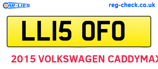 LL15OFO are the vehicle registration plates.