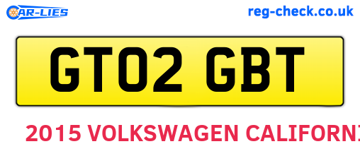 GT02GBT are the vehicle registration plates.