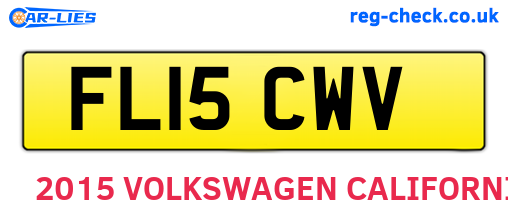 FL15CWV are the vehicle registration plates.