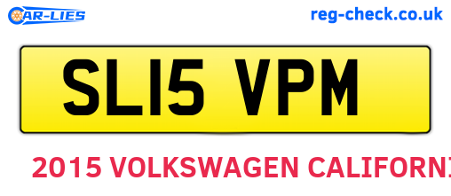 SL15VPM are the vehicle registration plates.