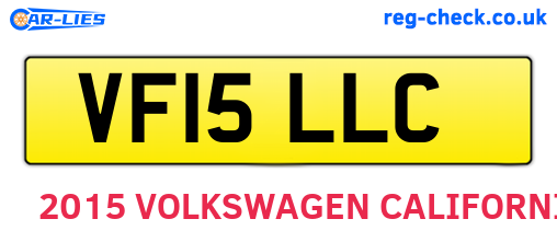 VF15LLC are the vehicle registration plates.