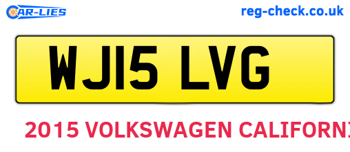 WJ15LVG are the vehicle registration plates.