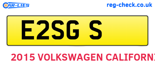E2SGS are the vehicle registration plates.