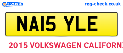 NA15YLE are the vehicle registration plates.