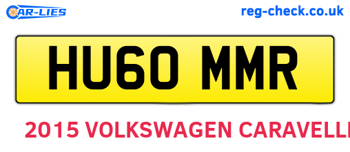 HU60MMR are the vehicle registration plates.