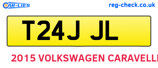 T24JJL are the vehicle registration plates.
