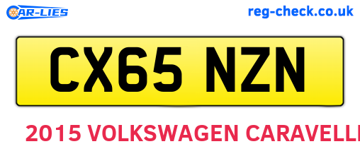 CX65NZN are the vehicle registration plates.