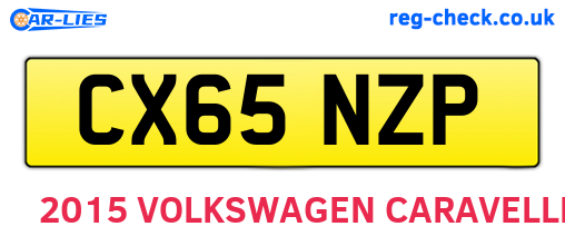 CX65NZP are the vehicle registration plates.