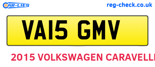 VA15GMV are the vehicle registration plates.