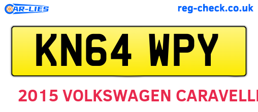 KN64WPY are the vehicle registration plates.