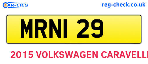 MRN129 are the vehicle registration plates.