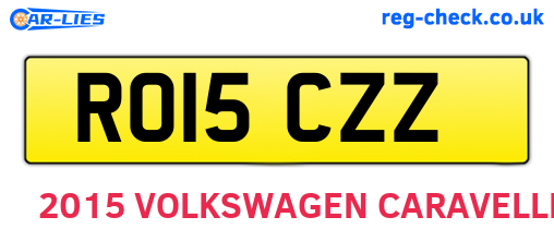RO15CZZ are the vehicle registration plates.