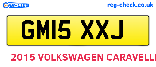 GM15XXJ are the vehicle registration plates.