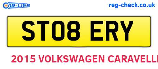 ST08ERY are the vehicle registration plates.