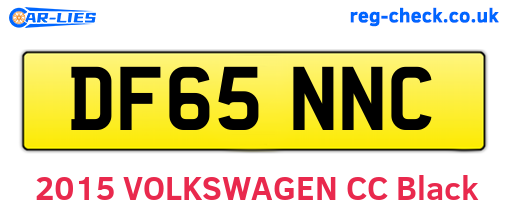 DF65NNC are the vehicle registration plates.