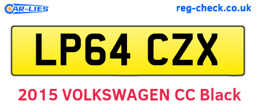 LP64CZX are the vehicle registration plates.