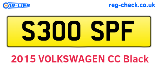 S300SPF are the vehicle registration plates.