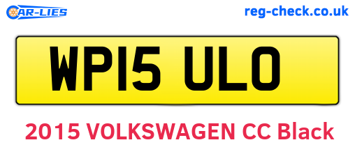 WP15ULO are the vehicle registration plates.
