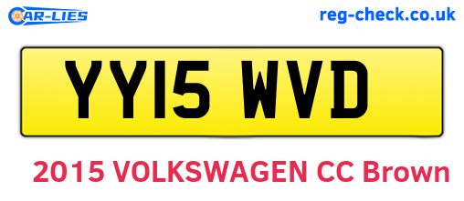 YY15WVD are the vehicle registration plates.