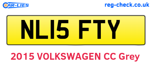 NL15FTY are the vehicle registration plates.