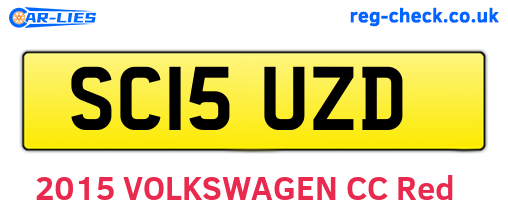 SC15UZD are the vehicle registration plates.