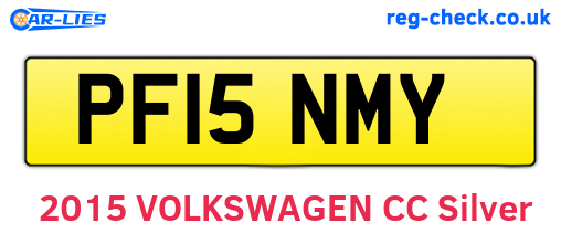 PF15NMY are the vehicle registration plates.