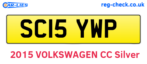 SC15YWP are the vehicle registration plates.