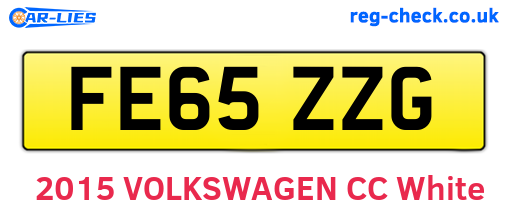 FE65ZZG are the vehicle registration plates.