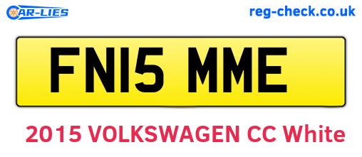 FN15MME are the vehicle registration plates.